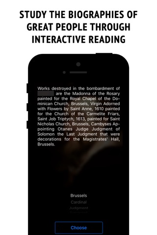 Rubens - interactive biography screenshot 2