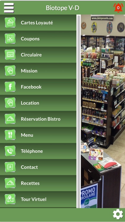 Biotope Épicerie Biologique Aliments Santé Bistro Organic Grocery Store Health Food