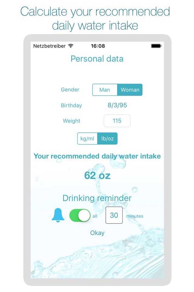 Drink Water Reminder and Intake Tracker screenshot 2