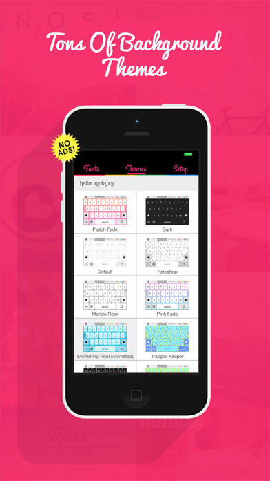 InstaKey - Custom Theme Keyboard and Cool Fonts Keyboardのおすすめ画像3