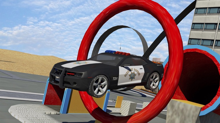 Police Driver Car Extreme racing Stunt Simulator