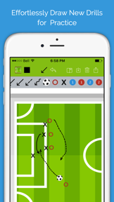 Soccer Blueprint Lite - Clipboard Drawing Tool for Coaches screenshot