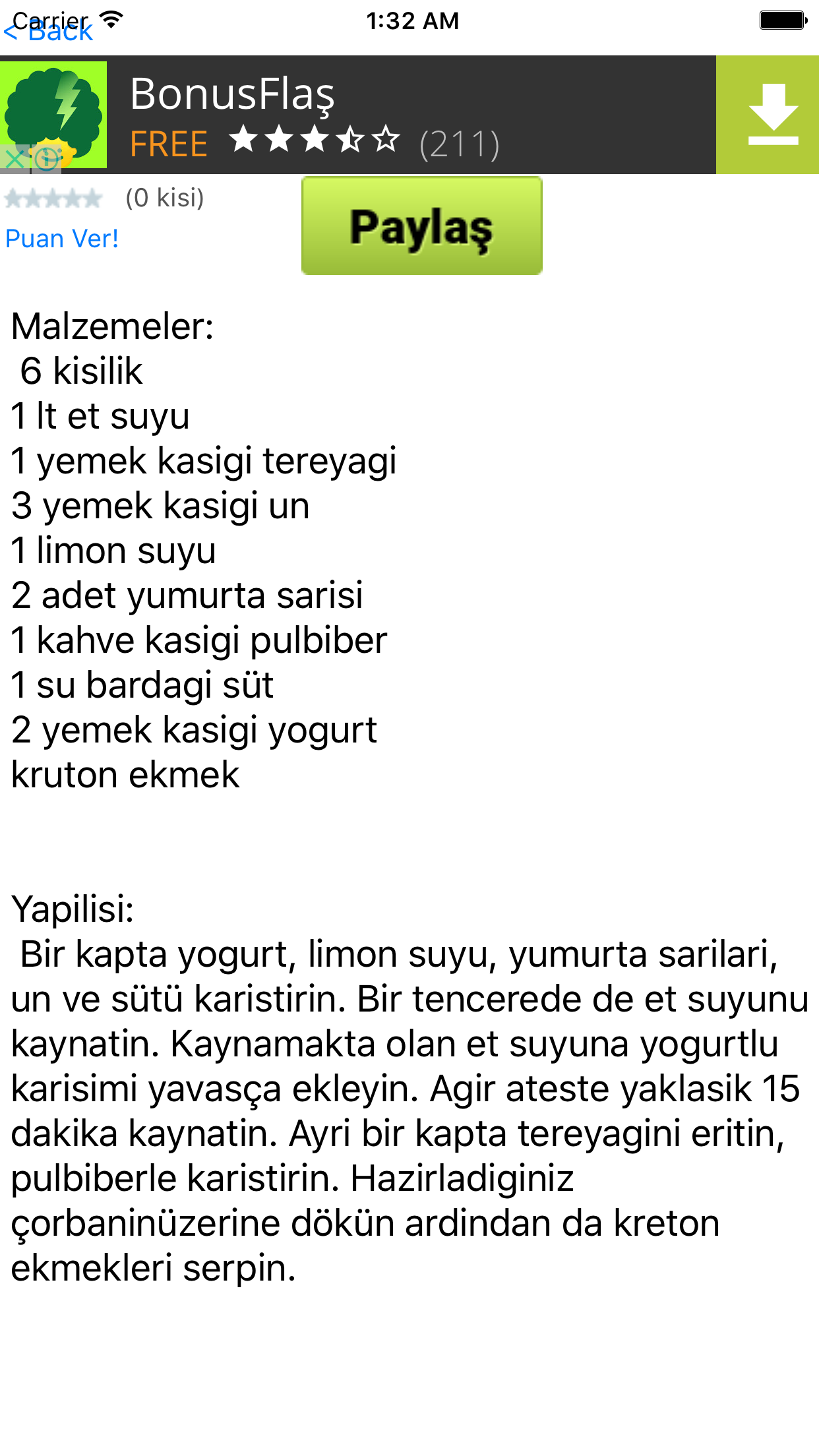 Bu Gün Ne Pişirsem - Gündelik yemek tarifleri screenshot 3