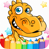 The Cute dinosaur Coloring book  Drawing Pages  - Good Learning and Education Games  Free For activities Kindergarten Kids Apps 6