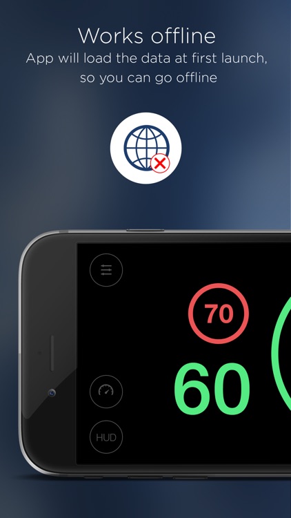 Speed cameras and speed limits with HUD mode — Speedometer by HUDWAY screenshot-4