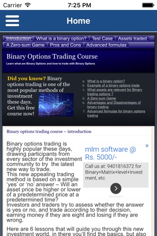 Binary Options Trading Course screenshot 3