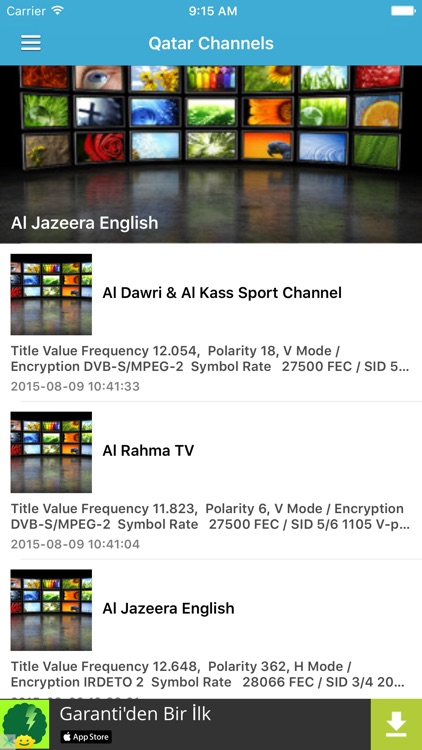 Qatar TV Channels Sat Info