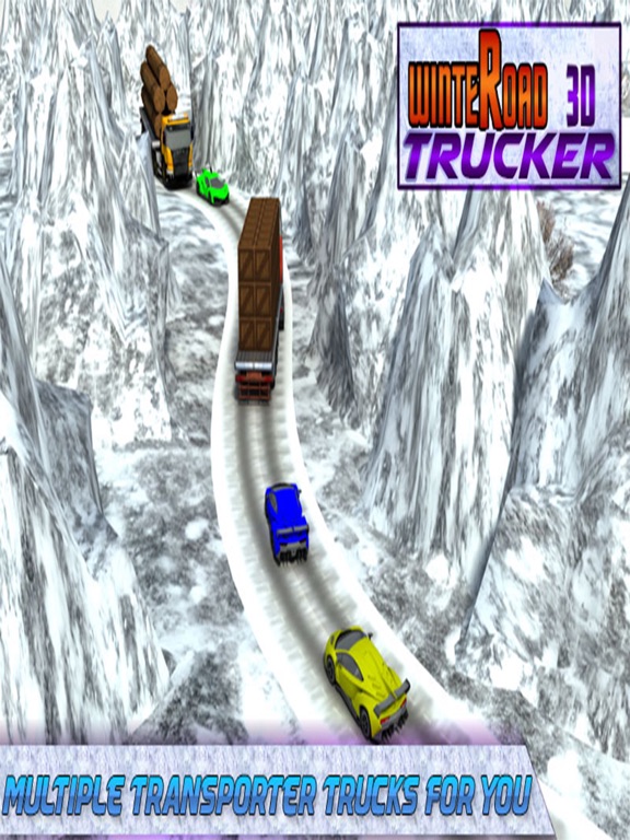 Winter Road Trucker Sim 3D iPad screenshot