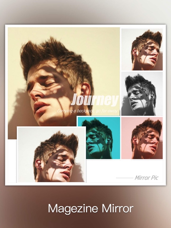 Mirror Pic Collage HD -  Insta Mag and Photo Mirror Collage Photo Editor iPad screenshot