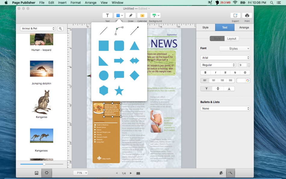 Page Publisher - Graphic design and layout maker - 1.0 - (macOS)