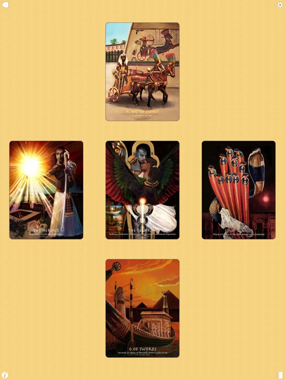 The Journey into Egypt Tarot iPad screenshot 5 - Entertainment app