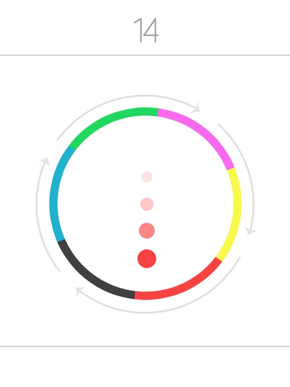 Dot Bounce In Circle- Free Endless Color Game Mode iPad screenshot