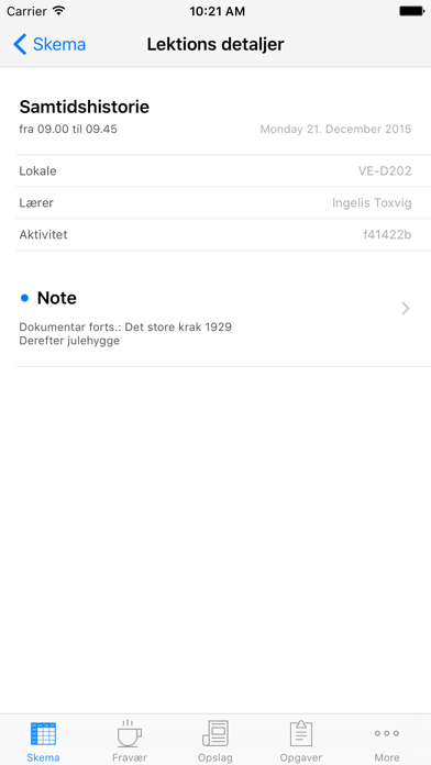 Screenshot #2 pour mobilskema til Elevplan