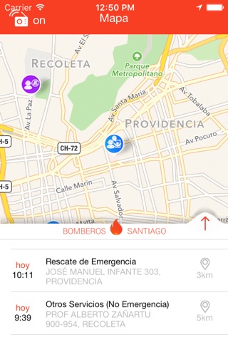 Bomberos Santiago screenshot 2