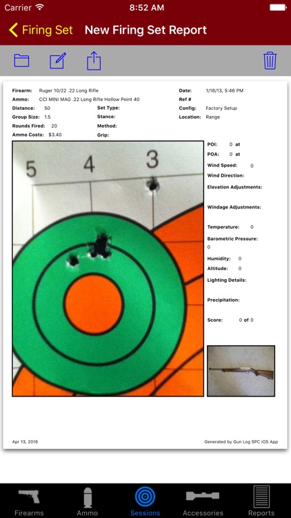 Gun Log SPC