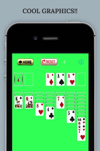 Full Deck Spider Solitaire Spiderette Black Cards Chronicles screenshot 2