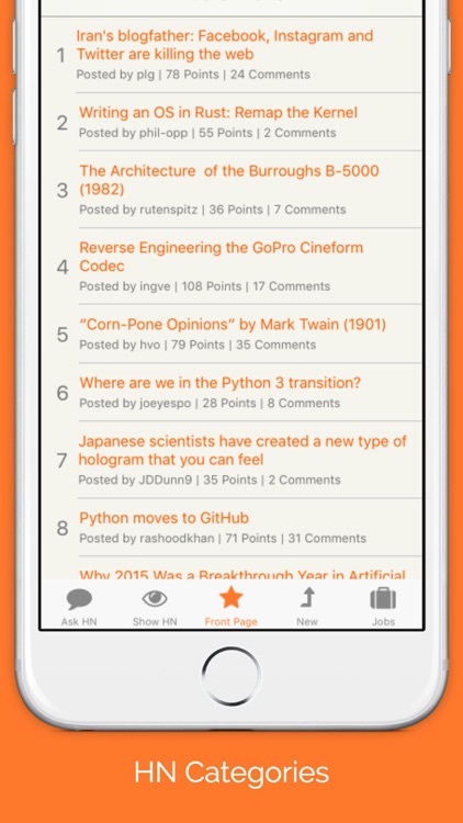 Hacker News Reader (React Native)