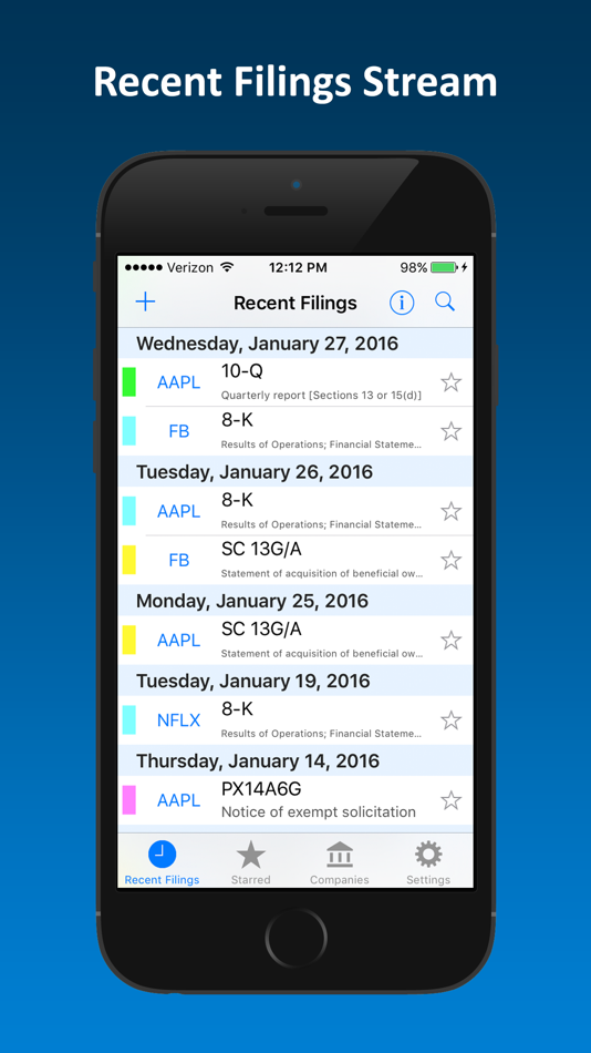 #2. SEC Filing Alerts (iOS) 由: Luminant Software, Inc