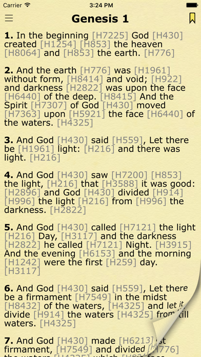 Screenshot #1 pour KJV Bible with Strong's (King James Version)