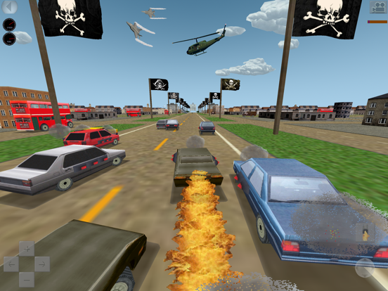 Mad Road 3D - Combat cars game iPad app afbeelding 1