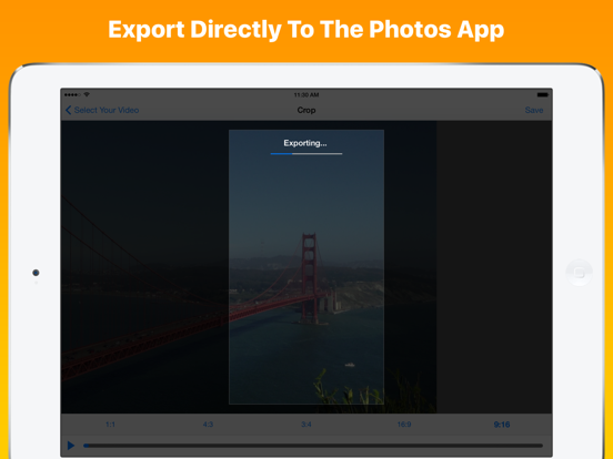 Crop Videos iPad screenshot 5 - Photo & Video app
