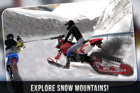 Super Snow Bike Crazy Moto Rider 3D screenshot 4