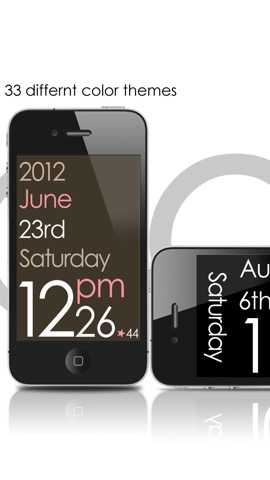 TypoDesignClock - for iPhone and iPod touchのおすすめ画像2