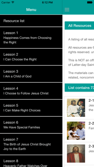 Primary 2 - LDS Primary 2 Resources iPhone screenshot 5 - Reference app