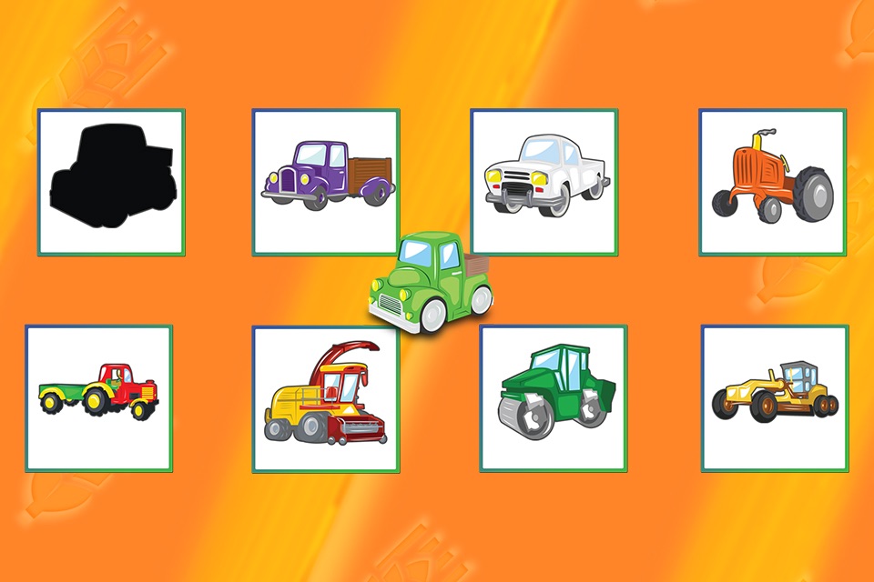 Trucks Cars Diggers Trains and Shadows Puzzles for Kids Lite screenshot 3