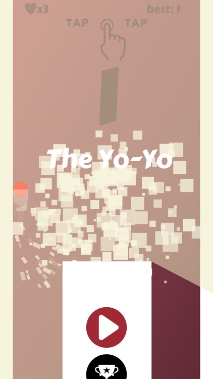 The Yo-Yo:Touch to jump & Don't touch the white tile