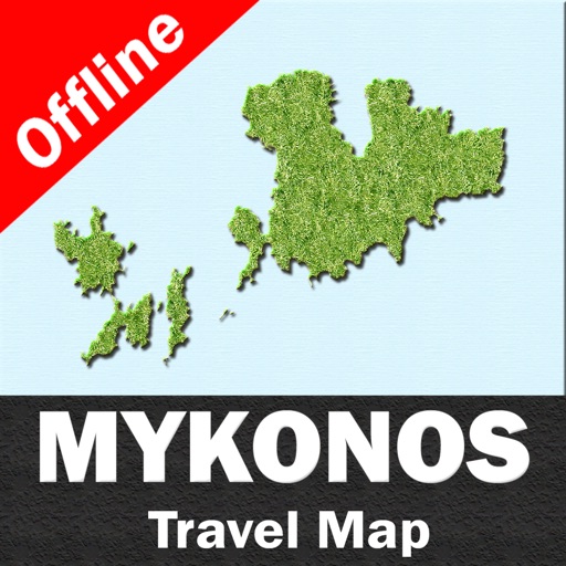 MYKONOS (GREECE) – GPS Travel Map Offline Navigator Icon