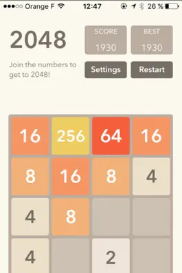 Game screenshot 2048 : логическая игра apk