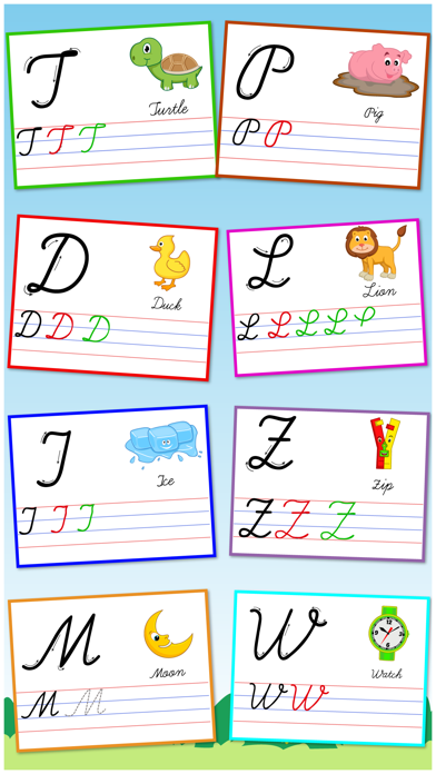 How to cancel & delete Cursive Writing Capital letters Free : Kids learn to write uppercase alphabets and shapes from iphone & ipad 4
