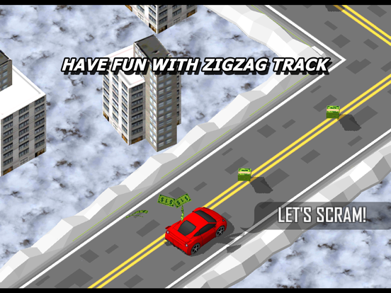 3D Zig-Zag Stunt Cars -  Fast lane with Highway Traffic Racer iPad screenshot