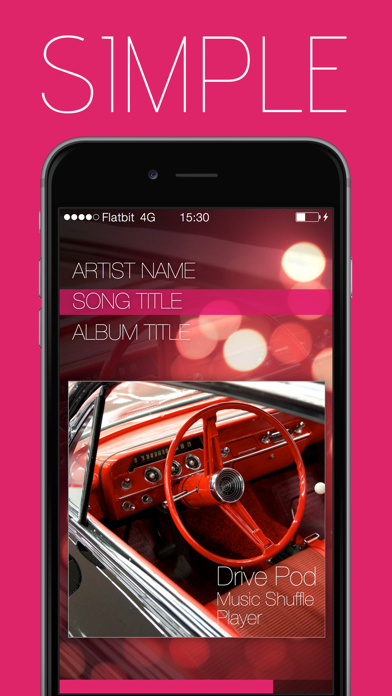 music player[dlive AD] Let`s enjoy safety&comfortable drive with music! iPhone screenshot