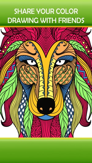 Animal Art Zen Designs - Relaxing Coloring Book for Adults(圖4)-速報App