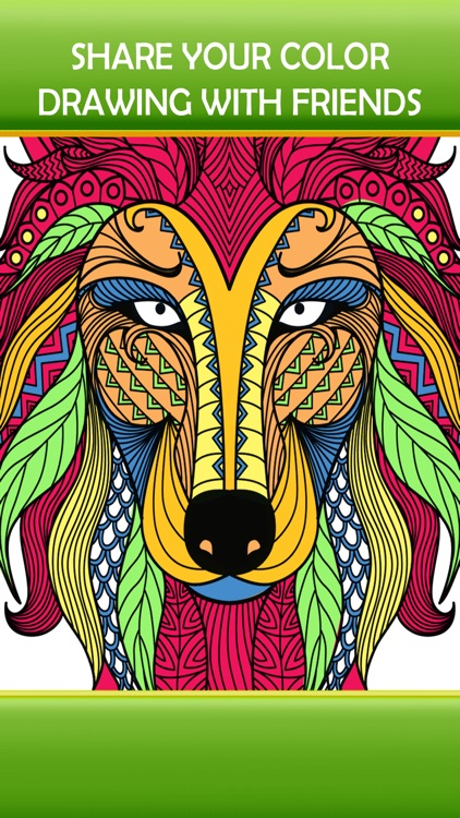 Animal Art Zen Designs - Relaxing Coloring Book for Adults screenshot-3