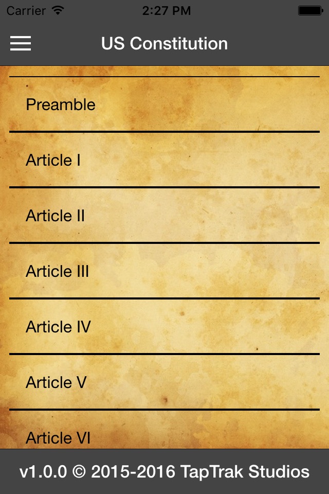 US Constitution - TapTrak Studios screenshot 4