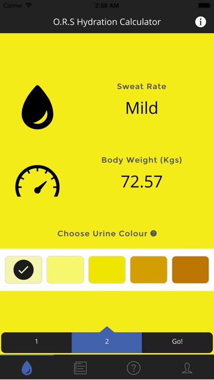 O.R.S. Hydration Calculator