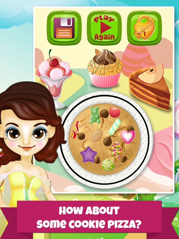 Pizza Dessert Maker Salon - Candy Food Cooking & Cake Making Kids Games for Girl Boy! iPad screenshot 2 - Games app