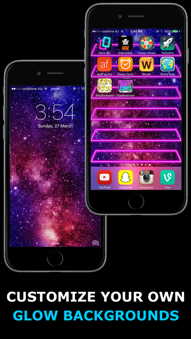 Glow Backgrounds - Customize your Home Screen Wallpaper Screenshot 2