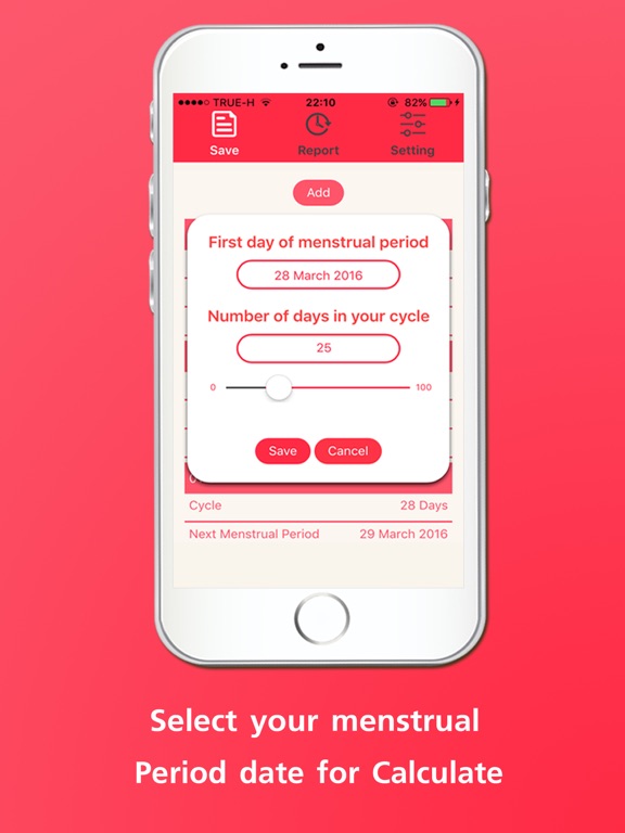 Screenshot #2 for Menstrual Cycle Predication