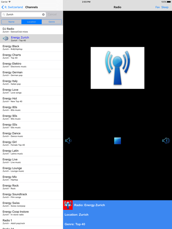 Radio Switzerland (Radio Suisse) iPad screenshot 4 - Music app