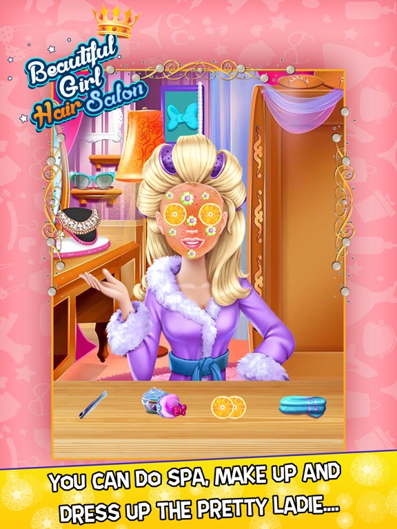 Screenshot #2 for Beautiful Girl Hair Salon with Dress Up kids Game