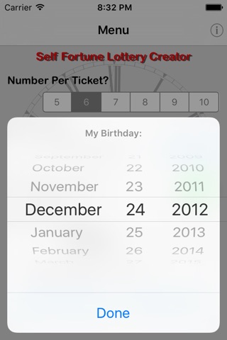 Self Fortune Lottery Creator 吉時六合 screenshot 2