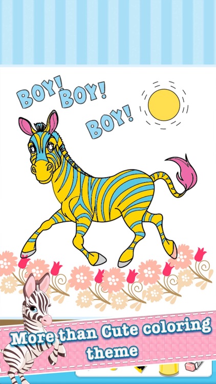 horse coloring book game for kids 2 to 7 years old screenshot-3