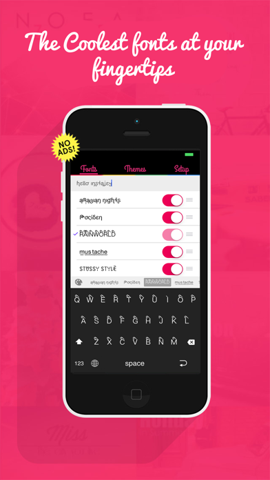 InstaKey - Custom Theme Keyboard and Cool Fonts Keyboardのおすすめ画像2