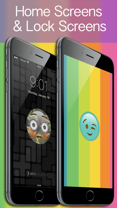 Emoji Wallpaper Builder! FREE - Backgrounds, Themes, & Wallpaper Creatorのおすすめ画像2