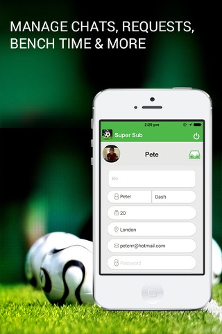 Super Sub - Find players, play games, create teams, arrange matches, connect & more. screenshot 2