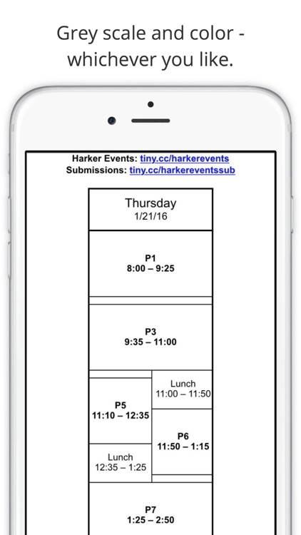 Harker Bell Schedule